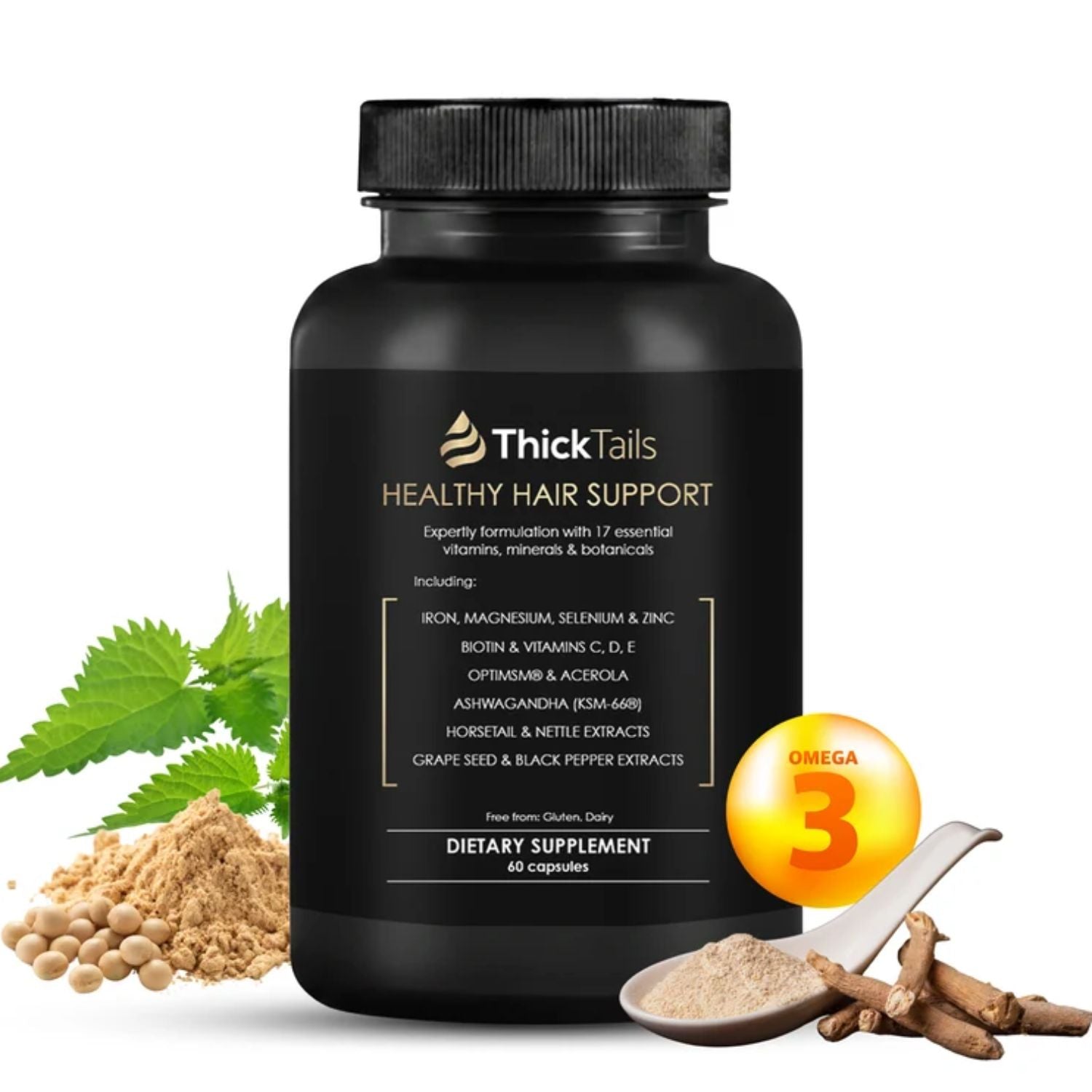 Thick Tails Hair Growth Vitamin (60 Capsules)