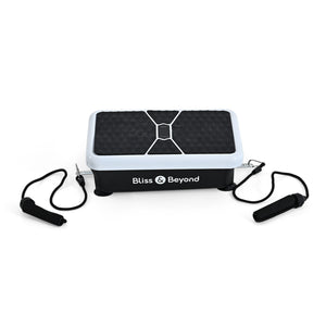 Bliss & Beyond Vibration Platform with EMS |Full-Body Power Plate with Resistance Bands and Remote