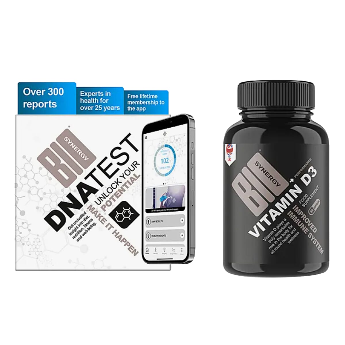BIO SYNERGY- DNA Test Kit With Free Vitamin D3 Supplement – Idealworld