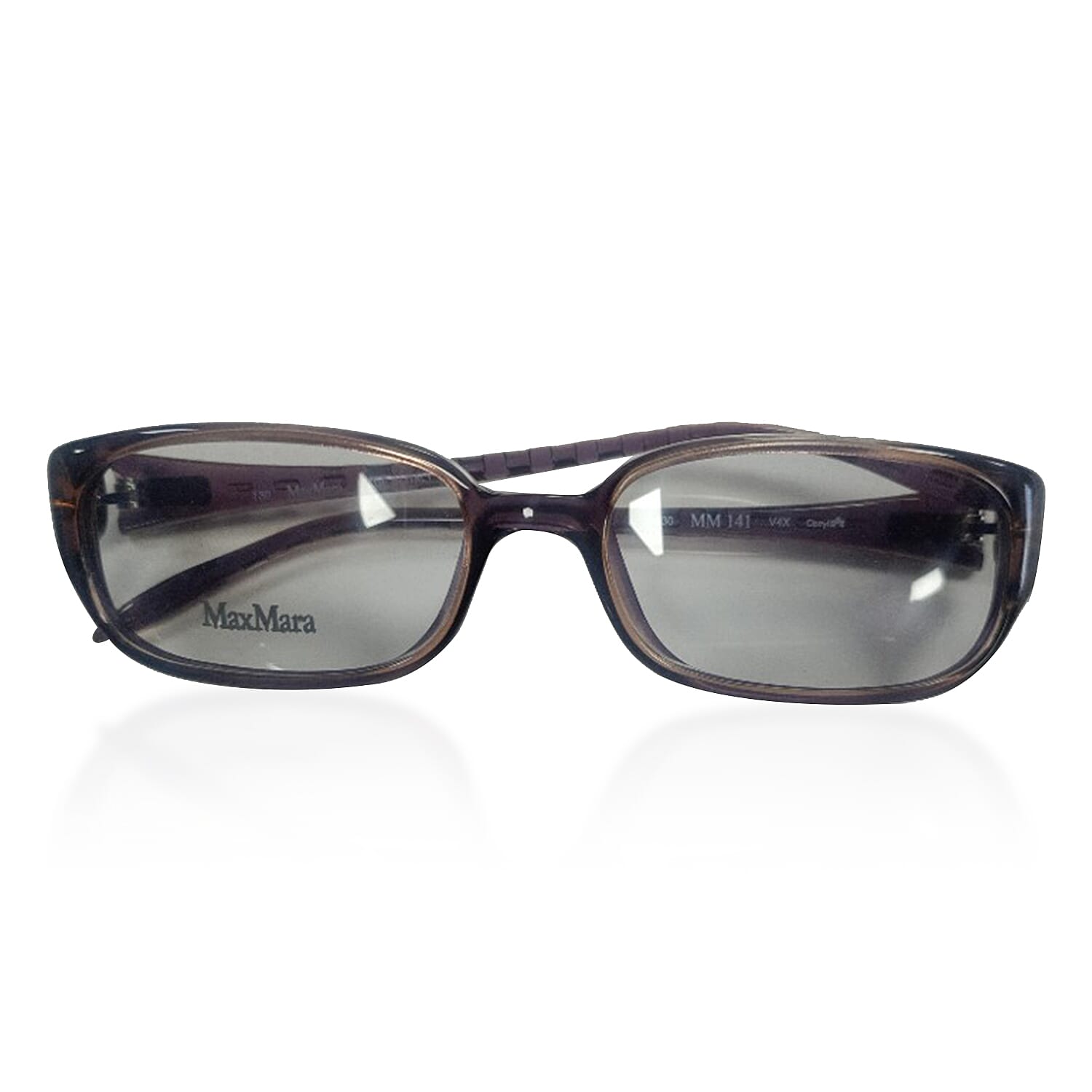 MAX MARA Rectangular Readers with Decorative Temples (Power 2.00) - Lavender