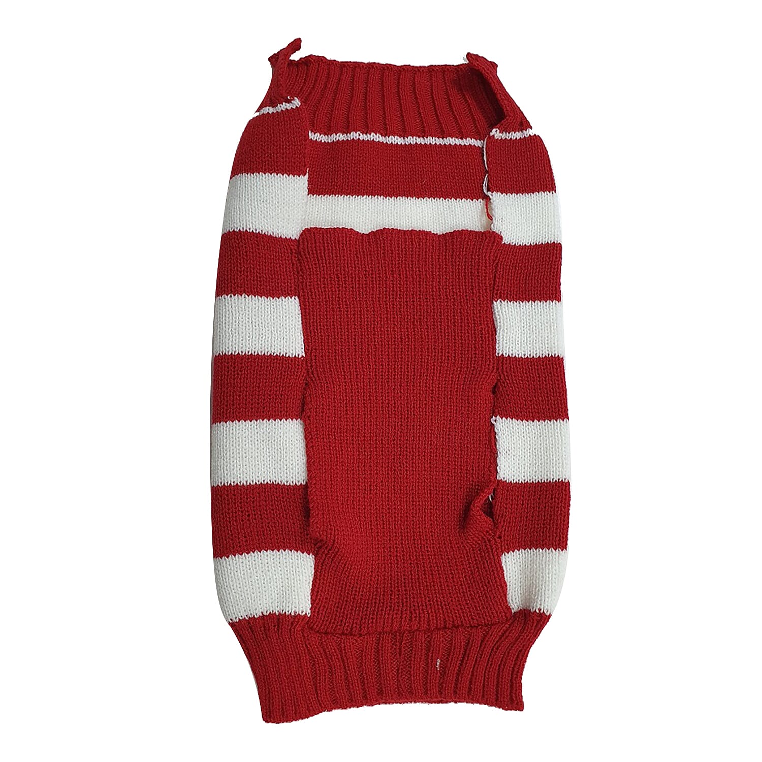 Reindeer Christmas Dog Jumper (Size Medium) - Red & White