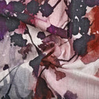 Luxurious 100% Cotton Slub Throw Blanket with Frill (Size 180x130 Cm) - Purple
