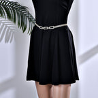100% Crystal Glass Belt (Size 130 cm) - Gold