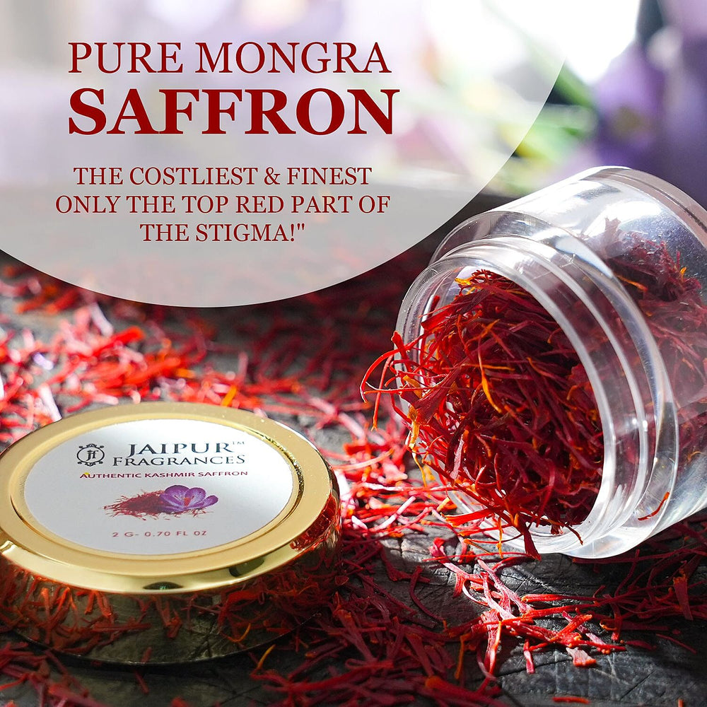 Certified 100% Pure - Natural KASHMIRI Mongra Grade Saffron - 2 GM