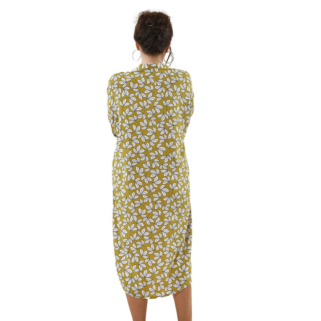 100% Viscose Floral Pattern Loungewear  (Size 8-22) - Yellow