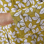100% Viscose Floral Pattern Loungewear  (Size 8-22) - Yellow