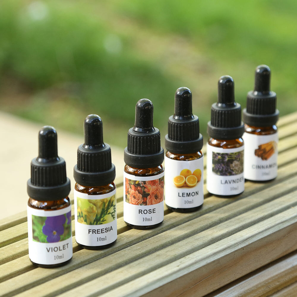 12 Piece Set - The 5th Season Fragrance Oils (Vanilla, Ocean, Rose, Lavender, Jasmine, Cinnamon, Lemon Grass, Violet, Freesia, Lily, Lemon, Cherry Blossom) - 10 ml each