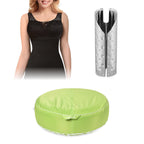 SANKOM SWITZERLAND Patent Vest with Bra and Lace - Black