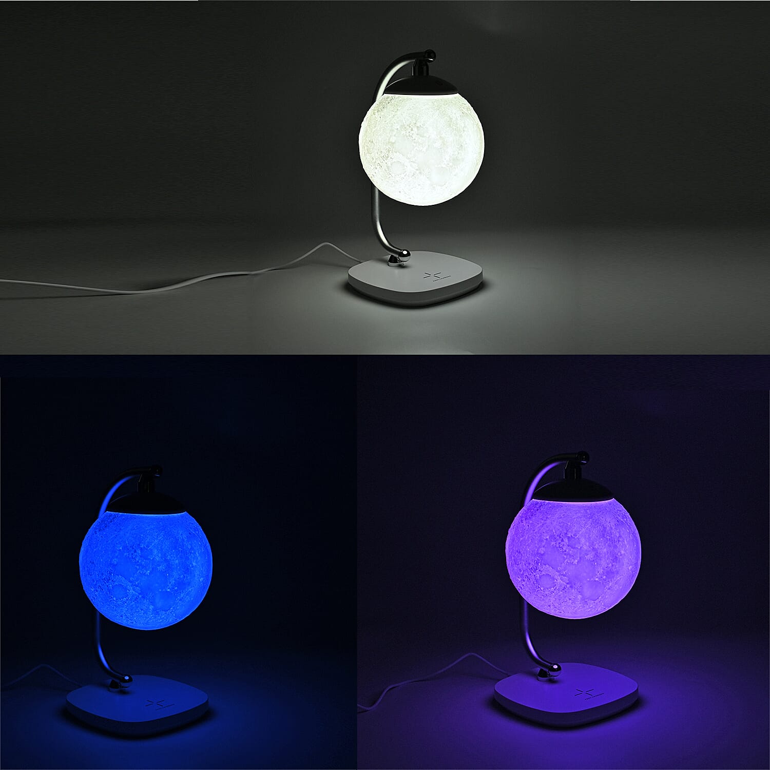 15W Wireless fast Charging Colour changing Moon Lamp