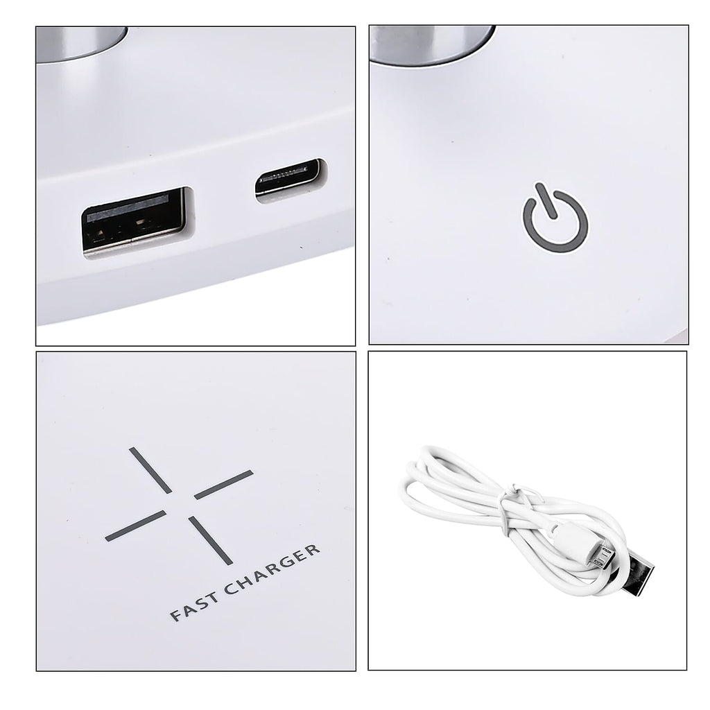 15W Wireless fast Charging Colour changing Moon Lamp