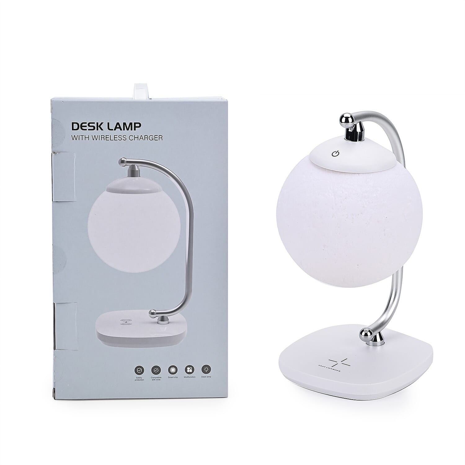 15W Wireless fast Charging Colour changing Moon Lamp