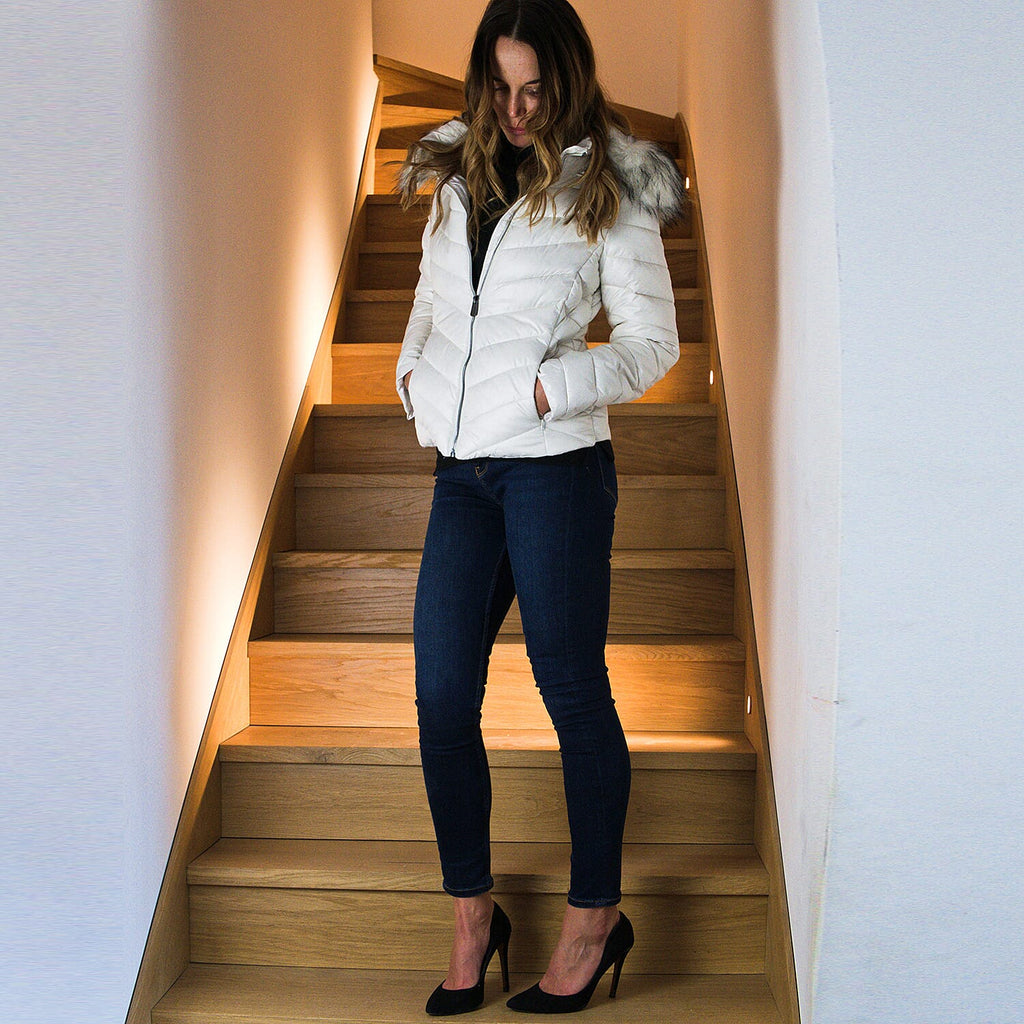 19V69 ITALIA by Alessandro Versace Jacket (Size-L) - White