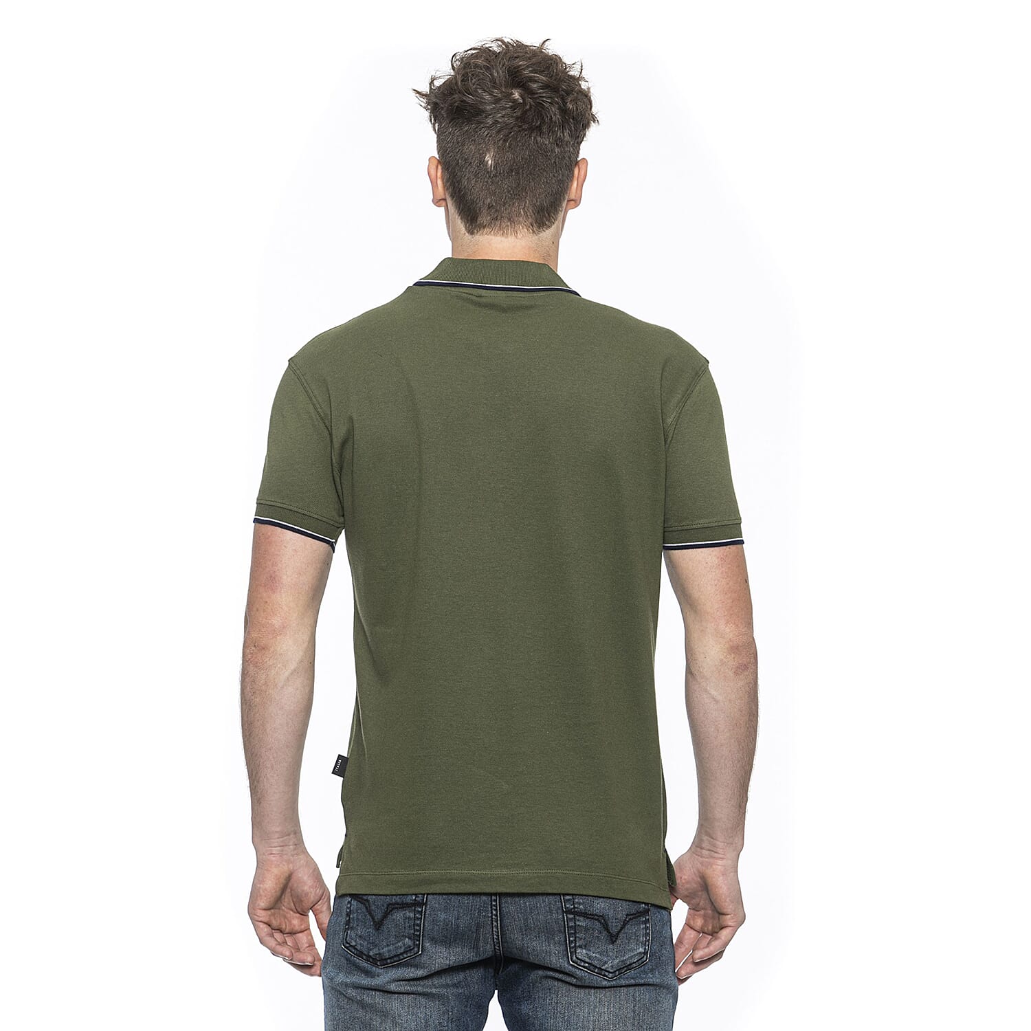 19V69 ITALIA by Alessandro Versace 100% Cotton Polo T-Shirt (Size XL) - Khaki