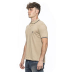19V69 ITALIA by Alessandro Versace 100% Cotton Polo T-Shirt (Size L) - Stone