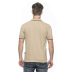 19V69 ITALIA by Alessandro Versace 100% Cotton Polo T-Shirt (Size L) - Stone