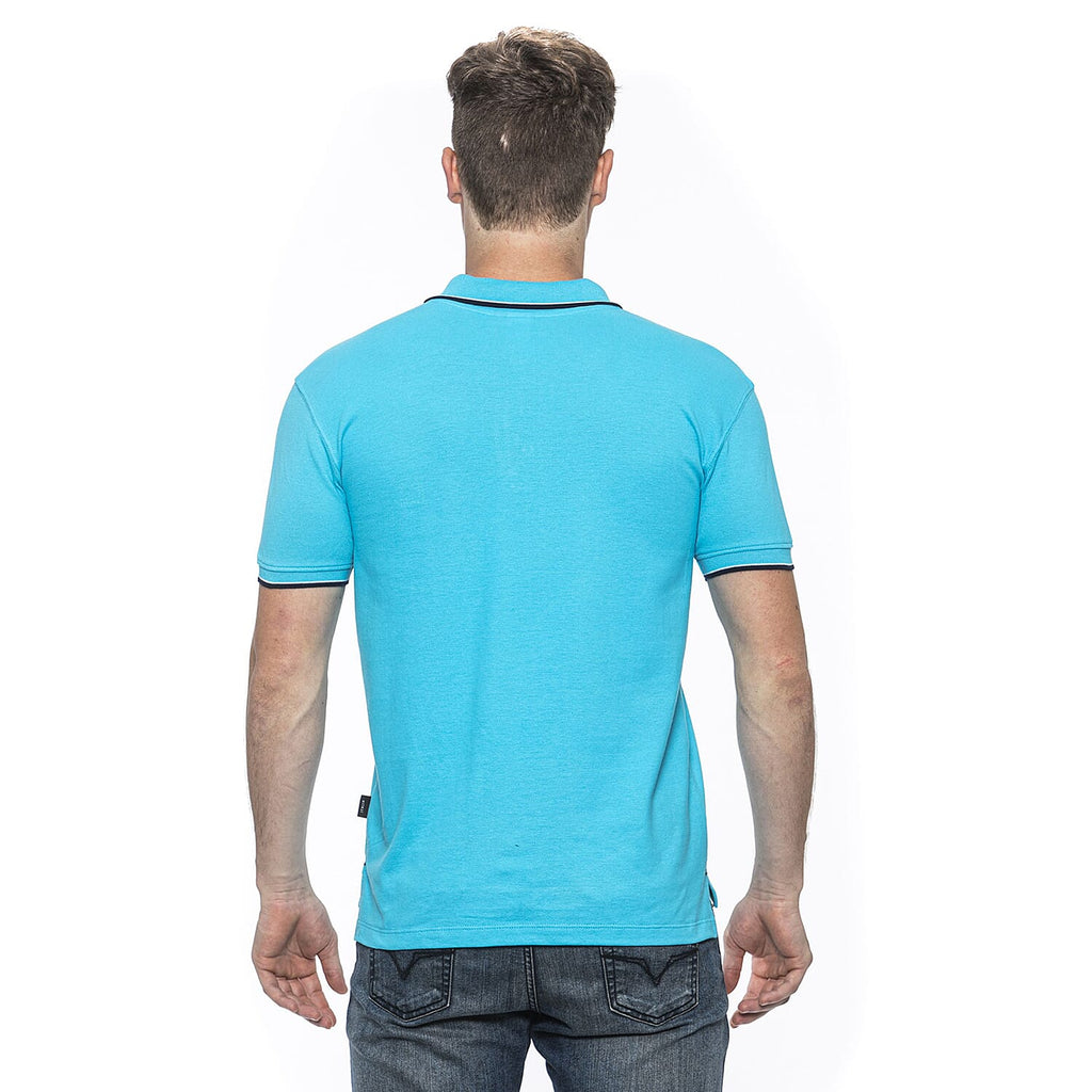 19V69 ITALIA by Alessandro Versace 100% Cotton Polo T-Shirt (Size M) - Turquoise