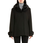 19V69 ITALIA by Alessandro Versace Faux Fur Jacket (Size XL) - Black