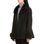 19V69 ITALIA by Alessandro Versace Faux Fur Jacket (Size XL) - Black