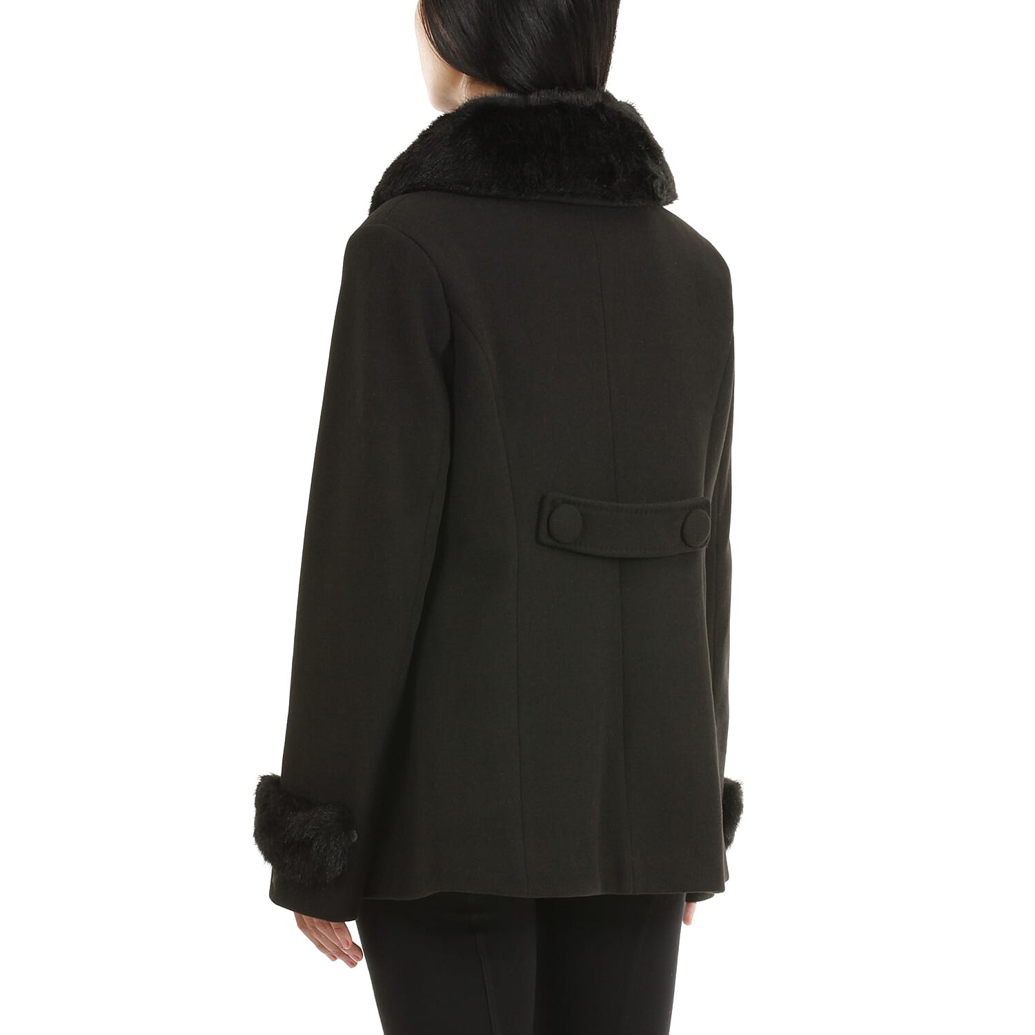 19V69 ITALIA by Alessandro Versace Faux Fur Jacket (Size XXL) - Black