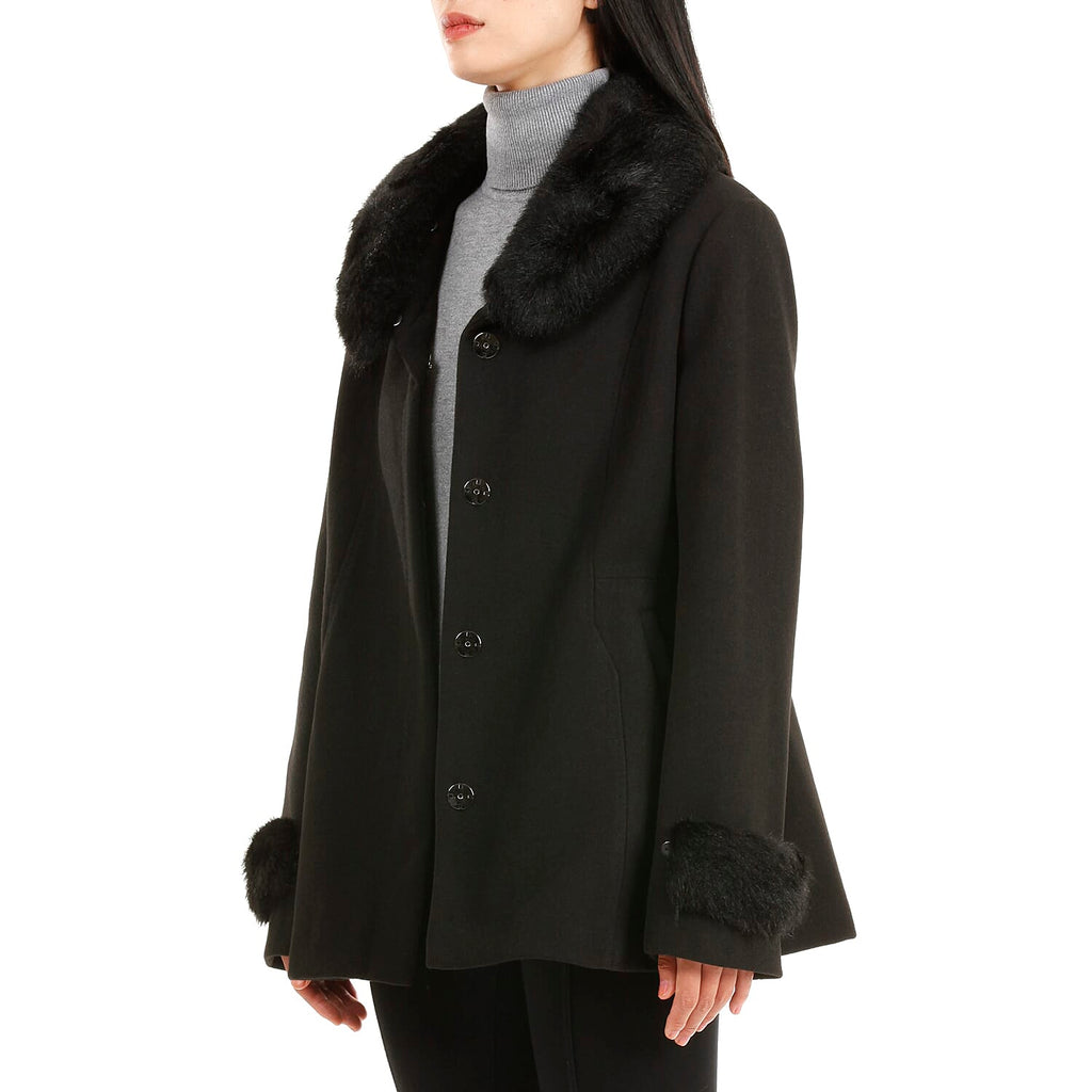 19V69 ITALIA by Alessandro Versace Faux Fur Jacket (Size XXL) - Black