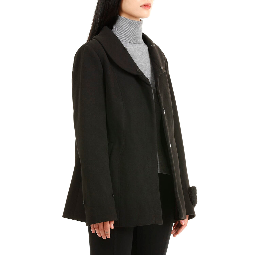 19V69 ITALIA by Alessandro Versace Faux Fur Jacket (Size XXL) - Black