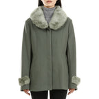 19V69 ITALIA by Alessandro Versace Faux Fur Jacket (Size XXL) - Green