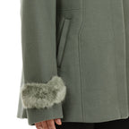 19V69 ITALIA by Alessandro Versace Faux Fur Jacket (Size XXL) - Green