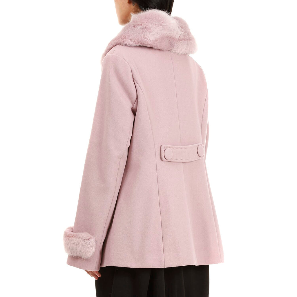 19V69 ITALIA by Alessandro Versace Faux Fur Jacket (Size M) - Pink