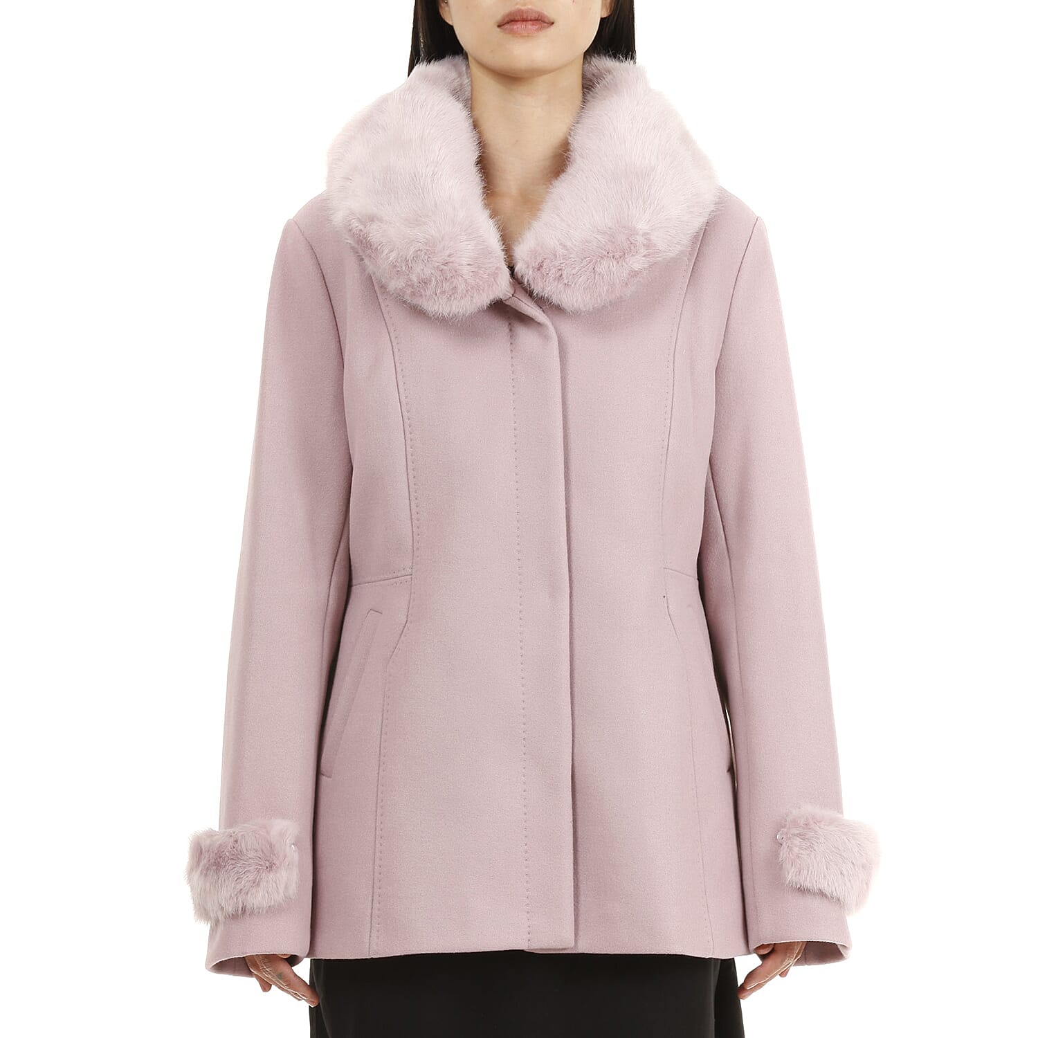 19V69 ITALIA by Alessandro Versace Faux Fur Jacket (Size XXXL) - Pink