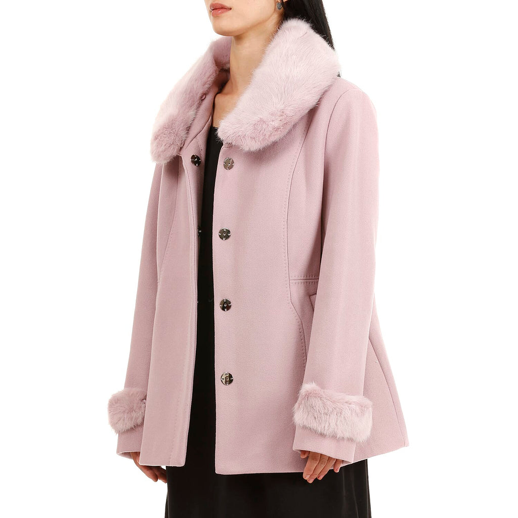 19V69 ITALIA by Alessandro Versace Faux Fur Jacket (Size XXXL) - Pink