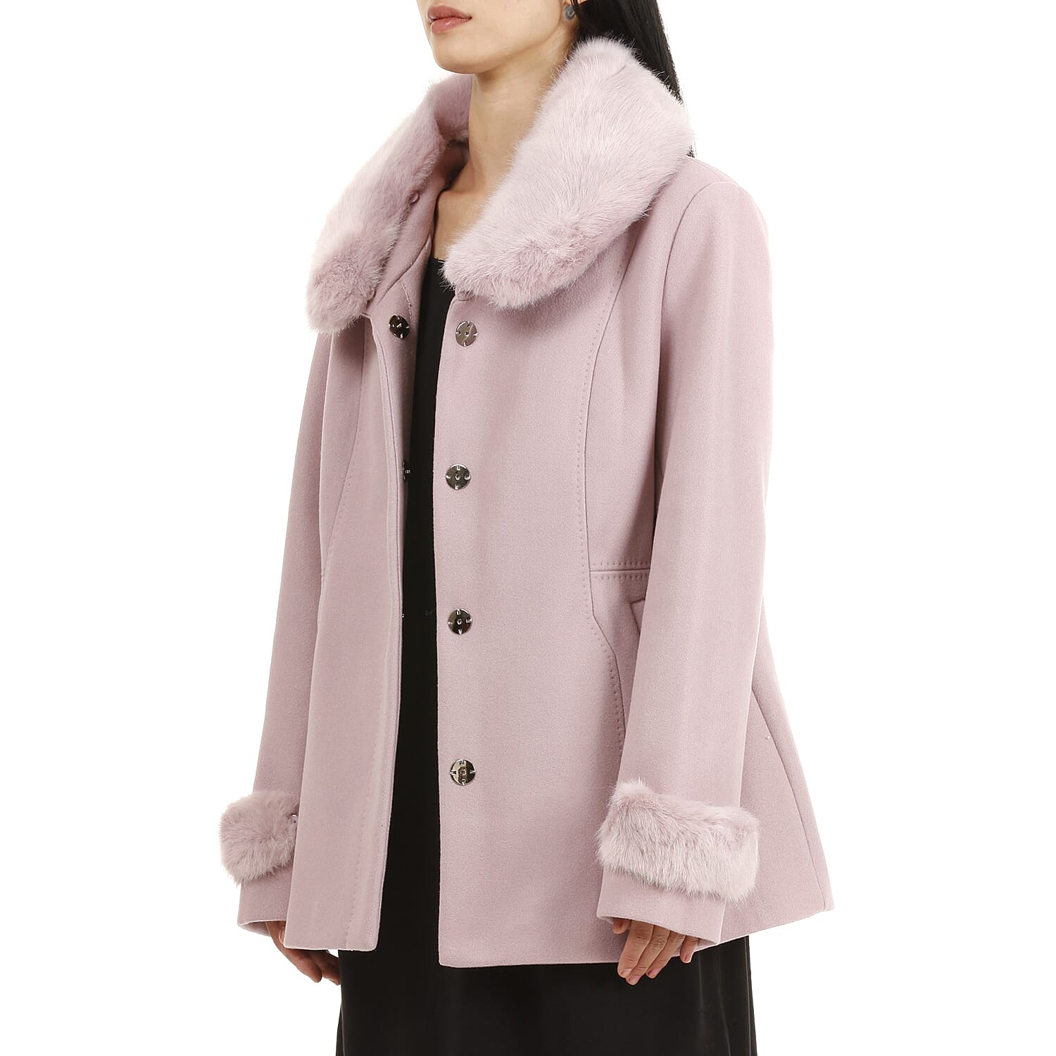 19V69 ITALIA by Alessandro Versace Faux Fur Jacket (Size XXXL) - Pink