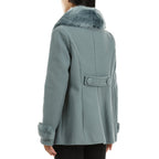19V69 ITALIA by Alessandro Versace Faux Fur Jacket (Size XXL) - Teal