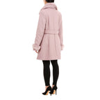 19V69 ITALIA by Alessandro Versace Faux Fur Cuff & Neck Jacket (Size XXL) - Pink
