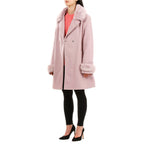 19V69 ITALIA by Alessandro Versace Faux Fur Cuff & Neck Jacket (Size XXL) - Pink