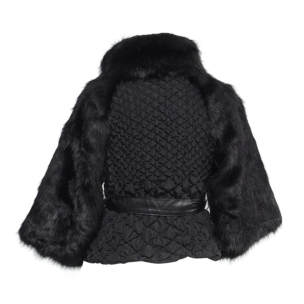 19V69 ITALIA by Alessandro Versace Soft Jacket with Ribbon (Size L-XL) - Black