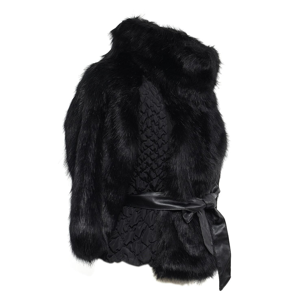 19V69 ITALIA by Alessandro Versace Soft Jacket with Ribbon (Size L-XL) - Black
