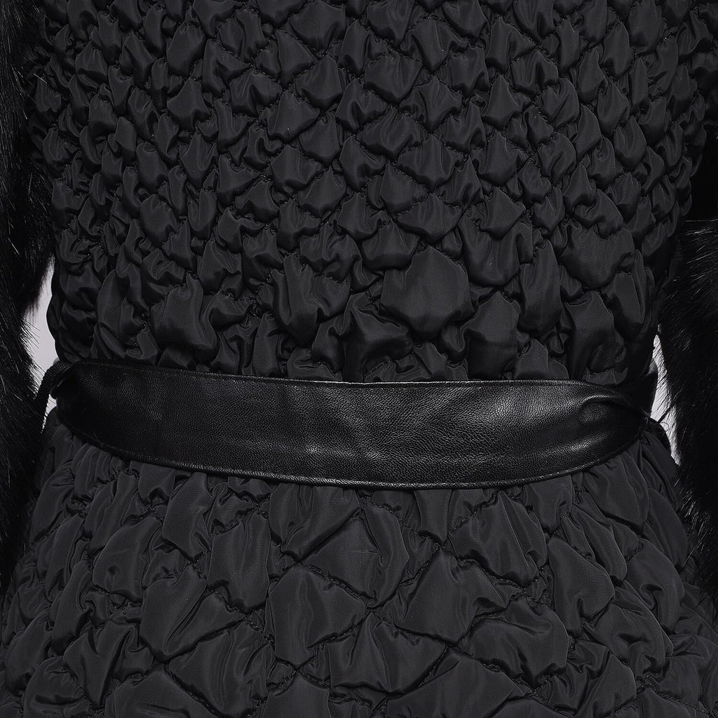 19V69 ITALIA by Alessandro Versace Soft Jacket with Ribbon (Size L-XL) - Black