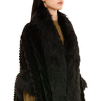 19V69 ITALIA by Alessandro Versace Faux Fur Jacket (One Size) - Black