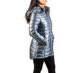 19V69 ITALIA by Alessandro Versace Jacket (Size L) - Grey - Blue