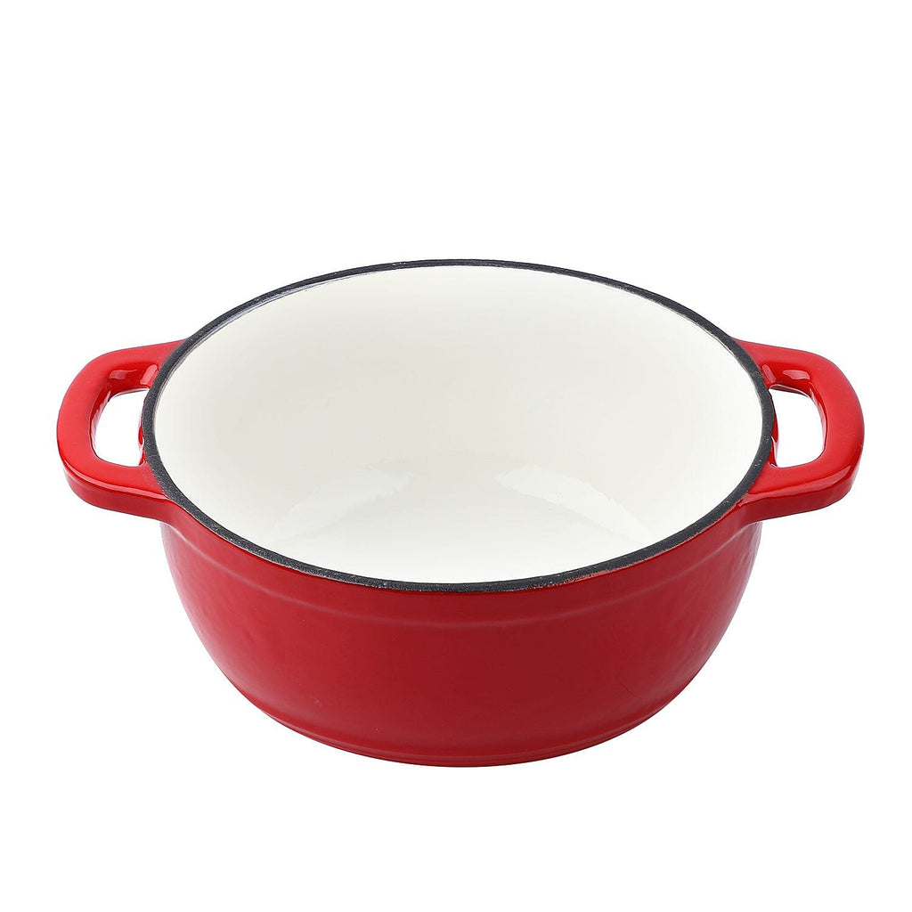 Homesmart Enamelled Cast Iron Dutch Oven Pot  with Lid (3L) - Red