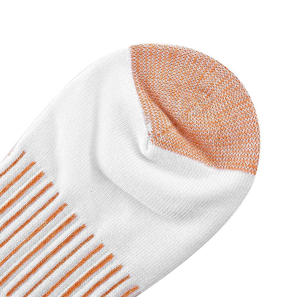 2 Pairs Antibacterial Copper Infused Compression Long Socks (Size S-M, 5 to 10) - White