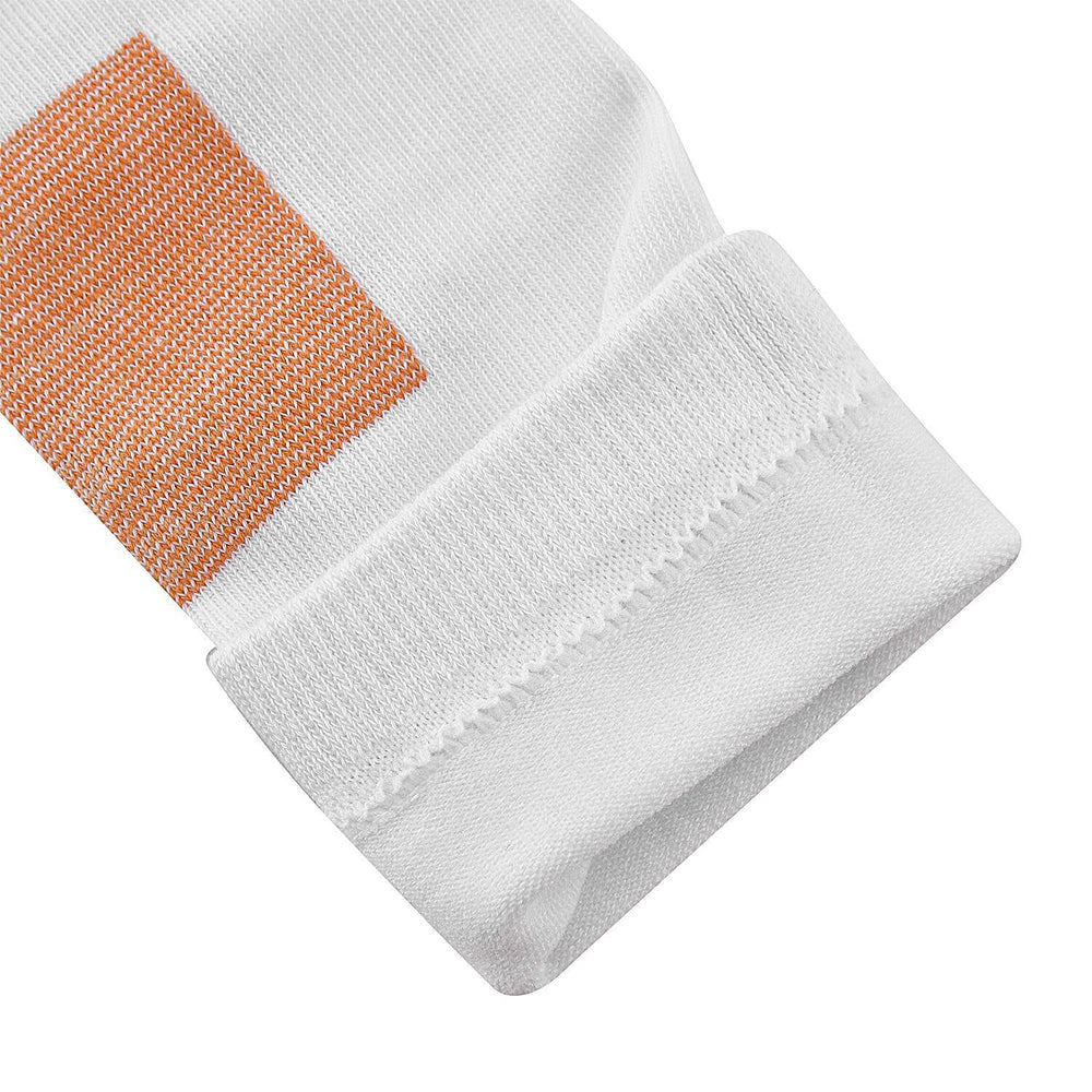 2 Pairs Antibacterial Copper Infused Compression Long Socks (Size S-M, 5 to 10) - White