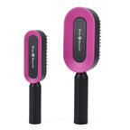Bliss - Beyond CleanGlide Self Cleaning Hair Brush - 2 Piece Set - Black - Purple