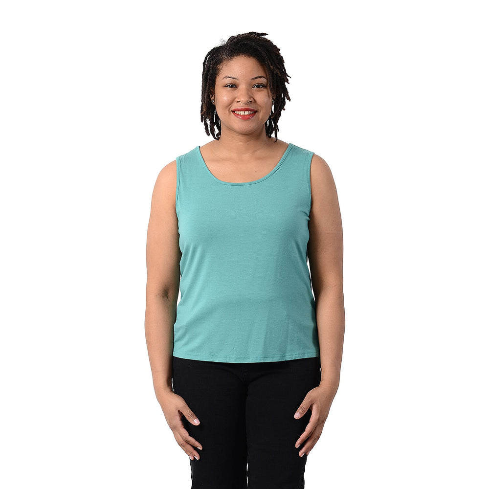 2 Piece Set - Matching Cardigan and Tank Top (Size L,16-18) - Green