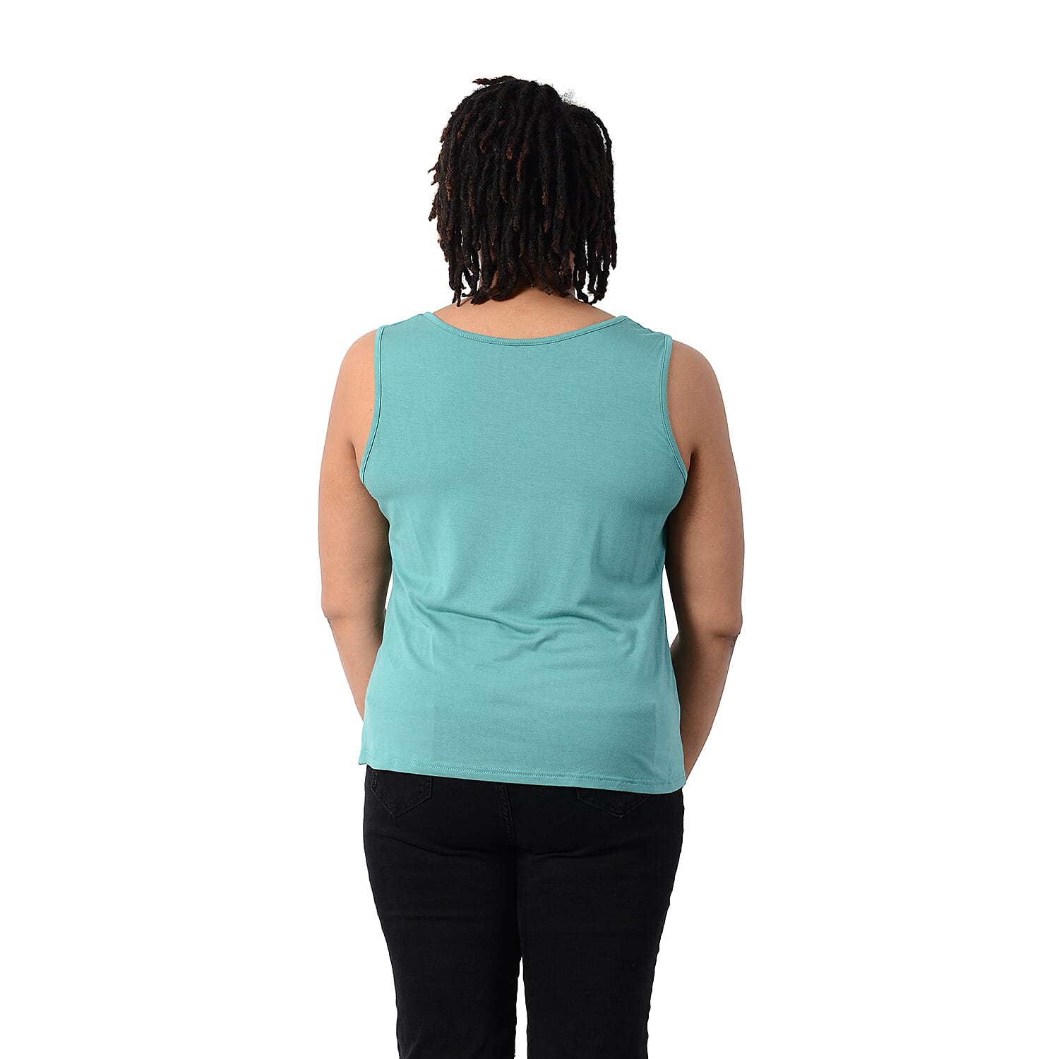 2 Piece Set - Matching Cardigan and Tank Top (Size L,16-18) - Green