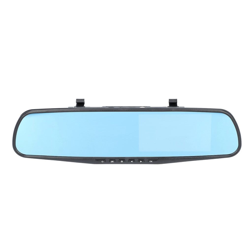 2 Piece Set - Rear View Mirror with Back Camera (Functions Incl. G-Sensor, Motion Detection and Cyclic Recording)