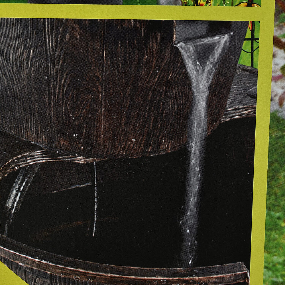 2 Tier Barrel Fountain (with 2.55m Cable)