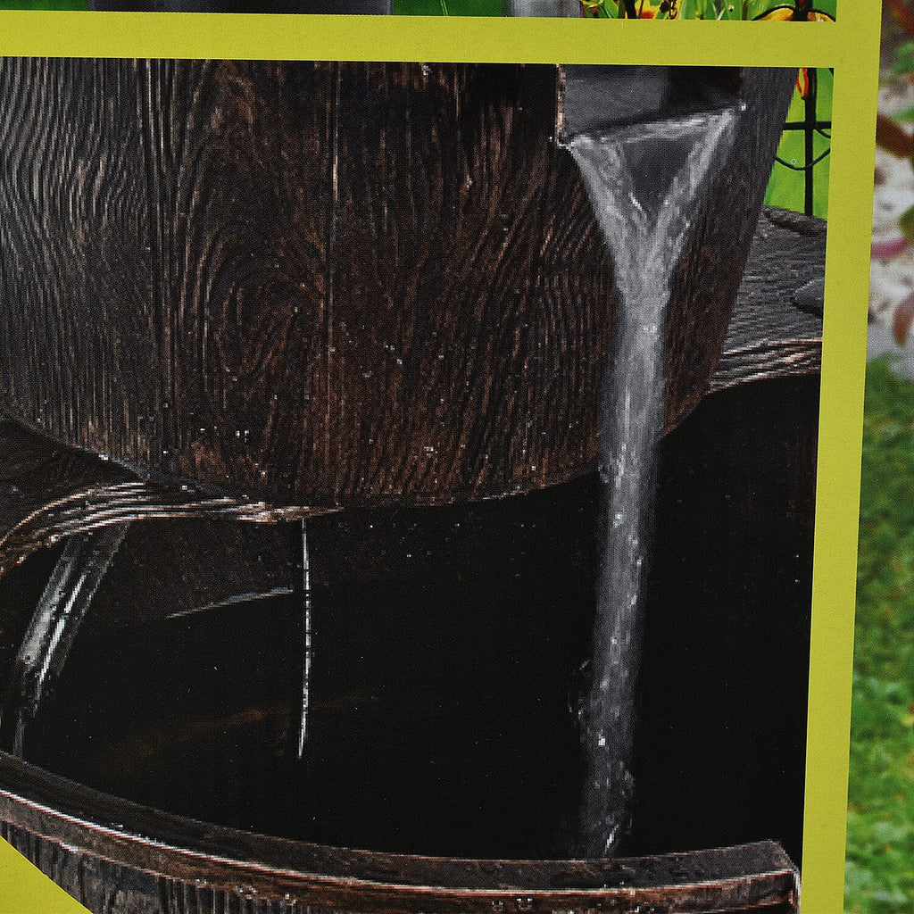 2 Tier Barrel Fountain (with 2.55m Cable)