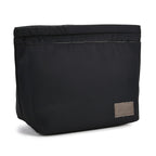 2-in-1 Genuine Leather Tote Bag - Pouch - Dark Grey