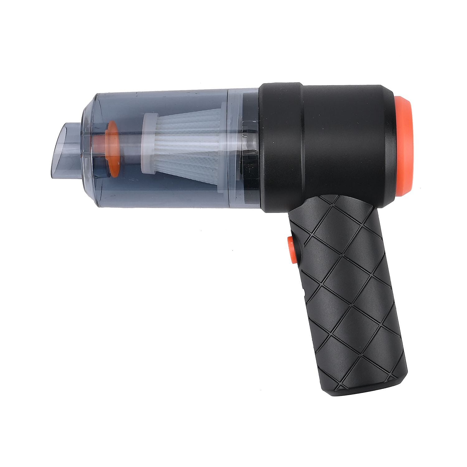 2 in 1 - Rechargeable Cordless Handheld Hepa Filter Vacuum Cleaner with 3 Attachments (Battery 1200mAh inc.) - Black